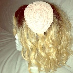 Pink Flower Headband/ Fascinator
